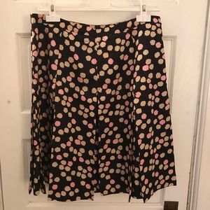 J.Crew pleated silk skirt